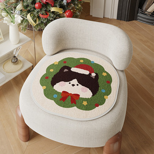 وسادة مقعد كرسي مخصصة الحجم من الكشمير المقلد الناعم غير القابل للانزلاق للمنزل والمطعم والفصول الدراسية - Product Image 1