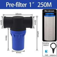 Fournisseur d'usine 250 maille 304 écran 1 "filtre filtre à eau sale 1/2" 3/4 "pré-filtre de filtre à eau domestique pour tuyau de maison entière
