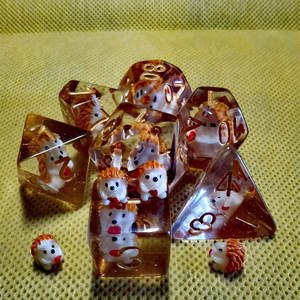 Dés de jeu de table en résine d'animaux de <span class=keywords><strong>dessin</strong></span> <span class=keywords><strong>animé</strong></span> Dungeons and <span class=keywords><strong>Dragons</strong></span> 2025, Cthulhu DND, 7 pièces - Product Image 3