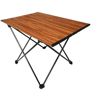 야외 휴대용 접이식 알루미늄 테이블 피크닉 캠핑 바베큐 테이블 간단한 레저 알루미늄 테이블 대형, 중형 및 스몰 사이즈