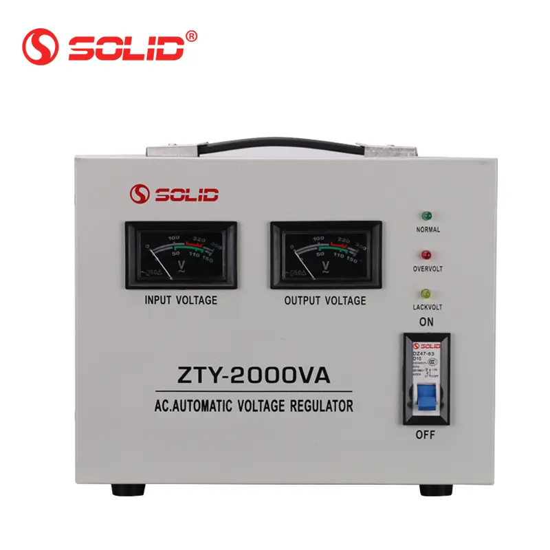 SOLID SVC TND-2000VA 2KVA Single Phase 220V Automatic Servo Motor Controle Voltage Regulator Stabilizer 2000W