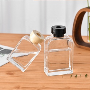 Bán buôn vuông hình dạng phẳng 200ml sậy hương thơm khuếch tán chai thủy tinh trong suốt hương liệu chai - Product Image 6