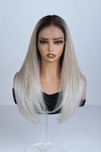 Wholesale 13X6 Transparent <b>Lace</b> <b>Wig</b> High Temperature Fiber Synthetic Hair Pre-Plucked Baby Hair Glueless 180% Density <b>Wig</b> - Product Image 2