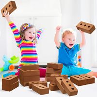 Grandes briques en mousse EVA pour enfants, blocs de construction souples en éponge, jouet de simulation de briques factices