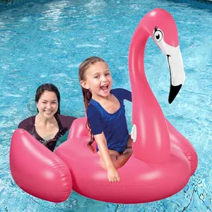 Fabrika şişme flamingo kuğu şamandıra hava yatağı iyi fiyat ile şişme binmek havuzu oyuncaklar