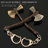 Porte-clés hache en alliage de zinc de 8 cm, réplique 3D de l'hache Stormbreaker de haute qualité, porte-clés d'arme de film durable, cadeau pour les fans masculins