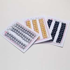 3-13mm A A A A + ngọc trai thật tự nhiên một lỗ khoan một nửa nước ngọt hình nút tròn nửa lỗ ngọc trai lỏng - Product Image 5