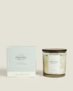 Plain Private Label cera di soia e cera di cocco vetro cotone stoppino candele profumate aromaterapia di lusso con coperchio