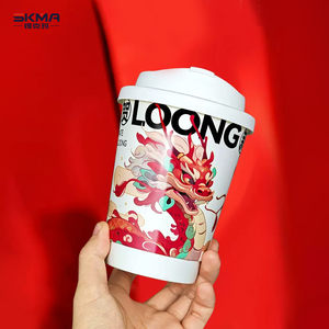 2024 Disposable Biodegradable Takeaway Drink Paper Cups Insulated Double Layer Coffee Ice Cream Paper Cups With Logo