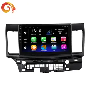 เครื่องเล่นวิดีโอ Dashboard วิทยุ2 Din ระบบมัลติมีเดีย10นิ้ว Android Car Stereo สำหรับ Mitsubishi Lancer Ex