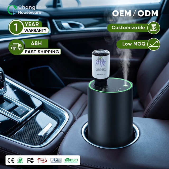 OEM Smart Waterless Aroma Diffuser Portable USB Rechargeable Two-Fluid Nebulizing Essential Oil Scent Machine for Car and Home