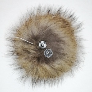 Pompones de Piel de Mapache para Decoración de Sombreros, Coloridos, de 8 cm, 10 cm, 12 cm y 15 cm, para Bebés - Product Image 2