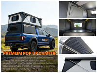 Huntoo - Auvent de camionnette personnalisable en aluminium, imperméable, antirouille, pour pick-up, ouverture automatique rapide quatre saisons, camping