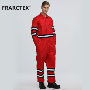 Vêtements de sécurité pour mines OEM vêtements de travail ignifuges uniformes industriels <span class=keywords><strong>salopette</strong></span> <span class=keywords><strong>rouge</strong></span> pour hommes - Product Image 6