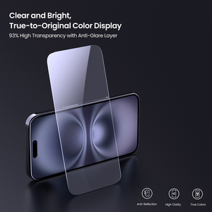 Nillkin bảo hiểm đầy đủ kính cường lực với cập nhật Dễ dàng cài đặt công cụ Bền 9H + kính cho iPhone 16 bảo vệ màn hình - Product Image 4