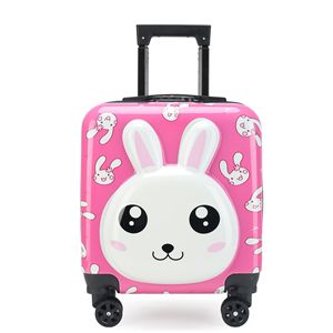 Caja de viaje de cartón bonita con logotipo de diseño personalizado al por mayor, Maleta de viaje ABS de 18 pulgadas, maleta para <span class=keywords><strong>adolescentes</strong></span>, funda de viaje para niños - Product Image 5