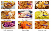 Ligne complète de transformation de snacks de pommes de terre fraîches pour les usines agroalimentaires d'exportation avec lavage, découpe, friture, refroidissement et emballage automatiques