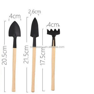 Mini jeu d'outils de jardinage à main 3 pièces Hot Sell Home Office Shovel Spade Rake Kids Plant Flower Care - Product Image 1