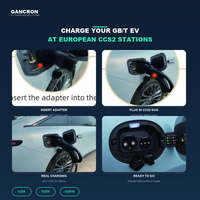 Adaptateur GANCRON GBT vers CCS2 400A 1000V DC pour la recharge des véhicules électriques chinois