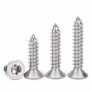Vis autotaraudeuses Torx en acier inoxydable à tête fraisée plate, anti-sécurité, pour bois, M5 x 20 mm, vente en gros usine - Product Image 1