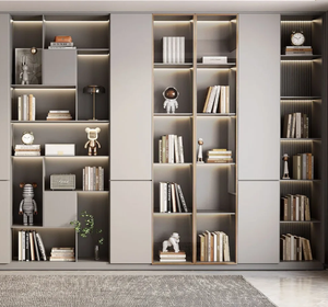 Étagère en bois au design moderne et simple, nouvelle armoire de rangement décorative pour la maison, l'école, l'hôtel ou l'appartement. - Product Image 3