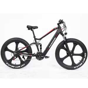 RANDRIDE YX90 1000W 13.6Ah elektronik Kolo 21 kecepatan sepeda gunung kerikil sepeda pantai sepeda 26 inci