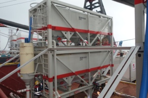 Silo à ciment horizontal entièrement automatique avec déchargeur <span class=keywords><strong>de</strong></span> sacs <span class=keywords><strong>de</strong></span> 1 tonne, écologique, à profil bas, pour le stockage <span class=keywords><strong>de</strong></span> matériaux en vrac - Product Image 5