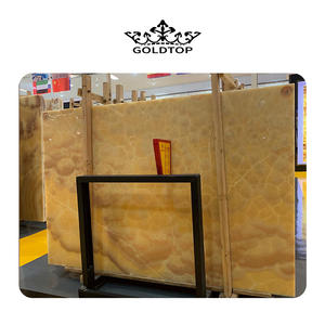 GOLDTOP OEM/ODM Onice اونيكس الصين العسل البيج مصقول الطبيعي بلاط حجري جدار البلاط الأصفر الجزع البرتقال الجزع - Product Image 4