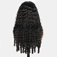 Bandeau en dentelle de cheveux naturels de haute qualité 5X5 Perruque 200% de densité Cheveux noirs naturels Perruque pour femmes