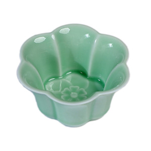 Plato de cerámica para frutas, diseño de flor de cerezo, tazón pequeño para aperitivos, postres, té, condimentos, para servir en fiestas. - Product Image 5