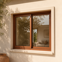 Schalldichte Doppelverglaste Isolierte Aluminium-Glasfenster Design Stoßfest Energieeffiziente Aluminiumfenster
