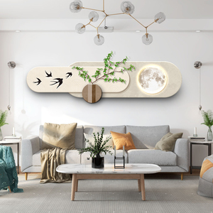 Peinture de décoration de salon de style <span class=keywords><strong>simple</strong></span> moderne gravure laser simulation de plante verte décoration murale de maison peintures murales - Product Image 3