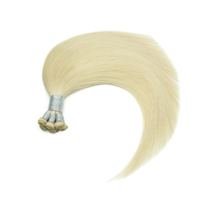 Extensions de cheveux humains russes Remy non traités, soyeux et non traités, de couleur naturelle, doublement étirée, épaisse et sans perte - Product Image 2