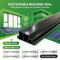 Bande thermique isolante creuse en PA66 Nylon 66 pour système de profilés aluminium, isolation phonique des fenêtres, matériau de qualité supérieure