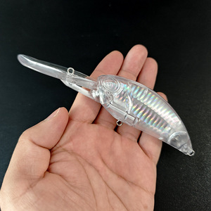 Leurre de pêche flottant ABS non peint de 15 cm 38,6 g, leurre à manivelle, gros leurre à lèvre carrée, leurre de traîne en eau salée, leurre dur pour rivière et lac BIY - Product Image 3