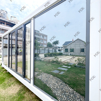 Maisons préfabriquées modulaires modernes, mini conteneur d'expédition résistant aux séismes, maison ignifuge en asie