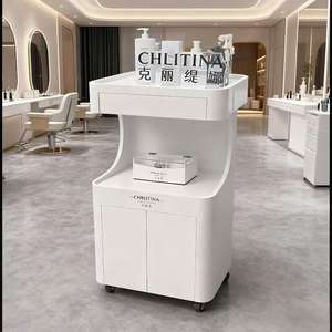 Chariot de Barbier Moderne Haut de Gamme en Plastique 2026, Portable, à 4 Roues, Multifonctionnel, Chariot de Rangement Durable pour Salon et Pédicure - Product Image 3