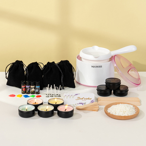 Sample Support <b>Candle</b> Making Starter Kit with Electric Wax Heater Soy Wax Wicks Wooden Stirrers and Dyes for Home Decor - Product Image 1