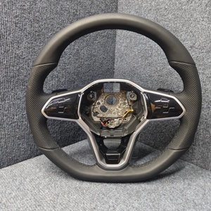 Volant en cuir pour Volkswagen <span class=keywords><strong>Golf</strong></span> 8 MK8 POLO <span class=keywords><strong>GOLF</strong></span> <span class=keywords><strong>7</strong></span> GTI R-line MK7 MK6 Passat GTS GTD <span class=keywords><strong>GTE</strong></span> GLI GTI Volant de voiture <span class=keywords><strong>VW</strong></span> - Product Image 1
