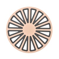 Sous-plat réversible 2-en-1 personnalisé en silicone, protecteur de plan de travail rond, support de pot robuste, support de casserole, dessous de plat