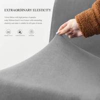 Samt bezüge für Barhocker, Soft Stretch Counter Hocker Schon bezug für Küche und Esszimmer, wasch barer abnehmbarer Schutz