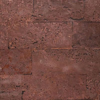 Carreaux muraux Art Déco en liège 100% naturel et durable, Organic Flow 04, modernes, 3 mm d'épaisseur, rectangulaires, décoratifs, insonorisants et thermiques