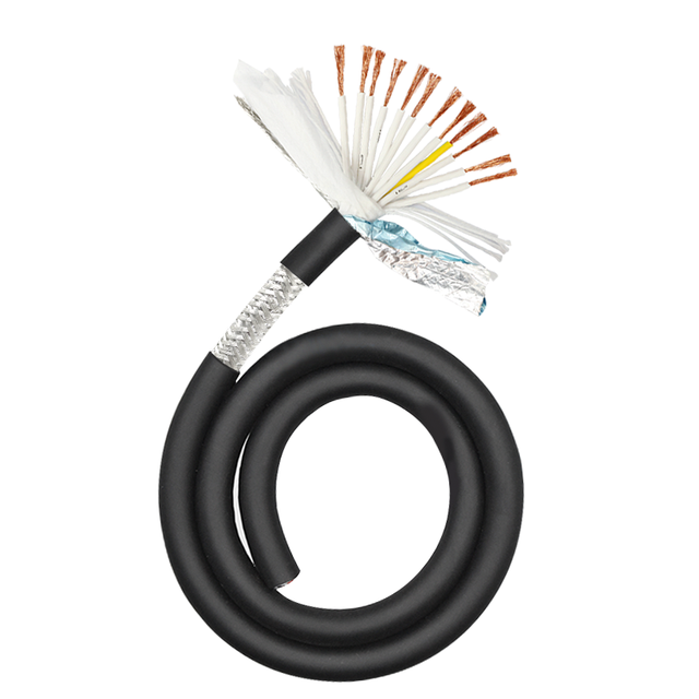 TRVVP 8 Million Bending Times Stranded Copper Flexible Electric Cable Wire PVC Insulated Shielded 12 16 30 Cores Tinned Copper