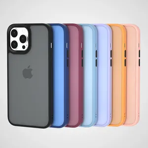 Good Feel TPU Hybrid Mobile Phone Case Cover for Apple iPhone 11 12 13 Pro Max Matte Plastic