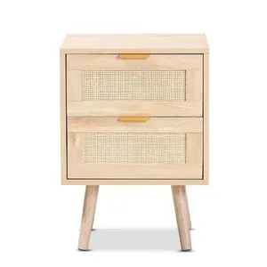 Móveis De Vime De Sala De Estar 2 Gaveta Mesa Final Rattan Nightstand