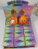Petite figurine de pompier croustillante et moelleuse, jouet anti-stress, mignonne décoration de bureau, cadeau fidget unisexe pour les 5 ans et plus