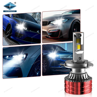 Ampoule de phare LED H7 Canbus super lumineuse 130W HB3 pour systèmes d'éclairage automobile et moto 6000K en aluminium, état neuf