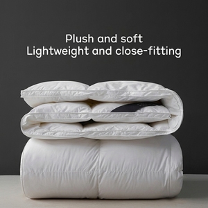 Couette matelassée en duvet d'oie 95% coton jacquard, 140 fils, écologique, bioclean, douce, respirante, quatre saisons - Meilleures ventes - Product Image 4
