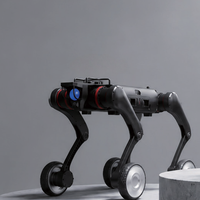 Robot chien quadrupède à roues pour l'inspection industrielle, la patrouille, le sauvetage et la recherche D30W