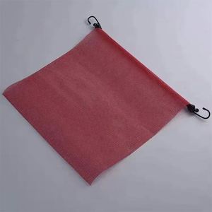 Bandera de seguridad de malla para camión, tamaño personalizado 18*18 pulgadas, color naranja con ojales - Product Image 5